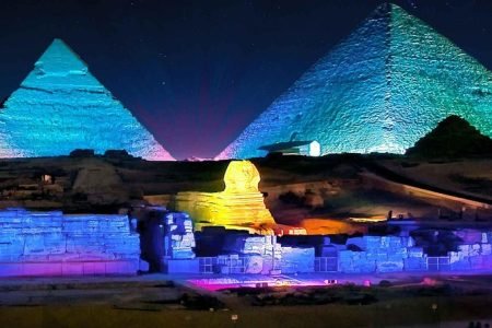 Spectacle son & lumière aux pyramides